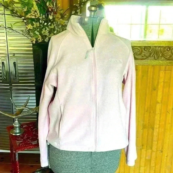 Women’s Columbia pink size extra large, zip up fleece. - Picture 1 of 7